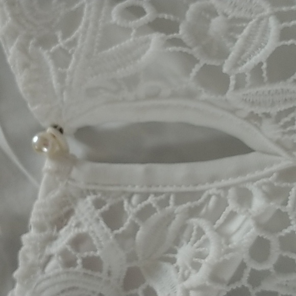 Philosophy White Lace Lined Shirt Sleeve Top XXL - Picture 7 of 10